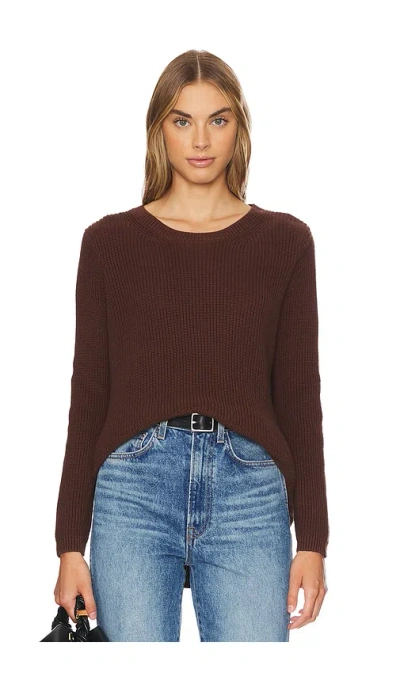 525 Emma Shaker Sweater In Shaved Chocolate