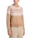 525 Fair Isle Cardigan Sweater In Multi