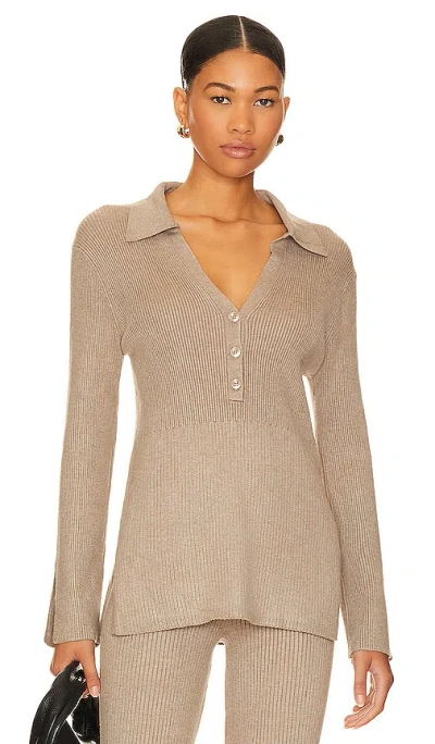 525 Gemma Top In Cashew Heather
