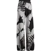 525 Hunter Palm Tree Wide Leg Pants