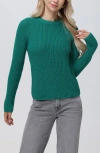 525 Jane Cotton Sweater In Jewel Green