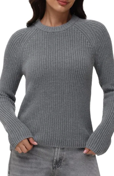 525 Jane Cotton Sweater In Smoke Grey
