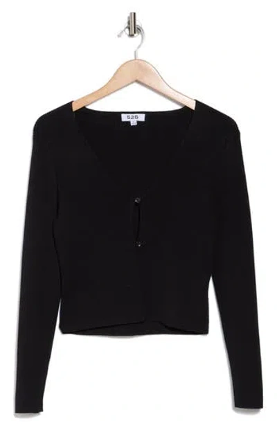 525 Jess V-neck Cardigan In Black