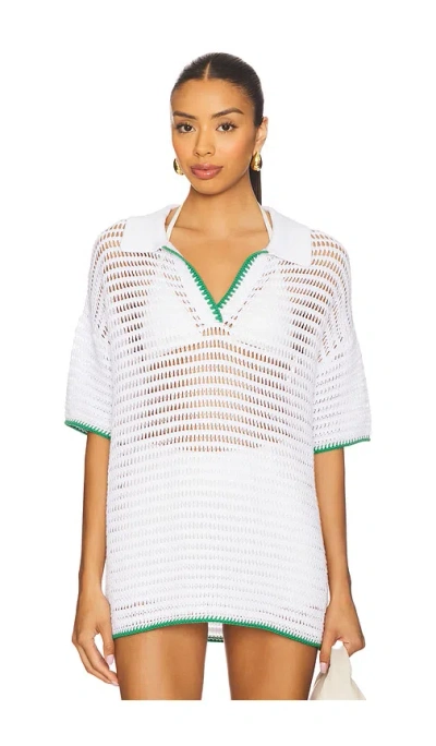 525 Kacey Open Stitch Top In Multi
