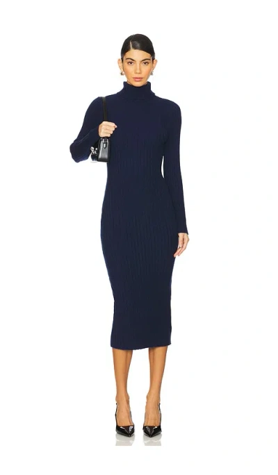 525 Kylie Rib Dress In 다크 블루