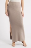 525 Maria Knit Maxi Skirt In Moon Rock