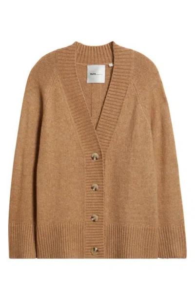 525 Miller Oversize Cozy Cardigan In Brown