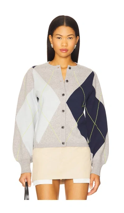 525 NOELLE ARGYLE CARDIGAN