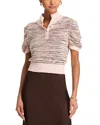 525 Shelby Ombre Mock Neck Sweater In Sand Dollar Multi