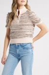 525 Shelby Ombre Mock Neck Sweater In Sand Dollar Multi