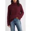 525 Stella Cotton Turtleneck Sweater In Red