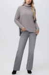 525 Stella Cotton Turtleneck Sweater In Taupe Heather