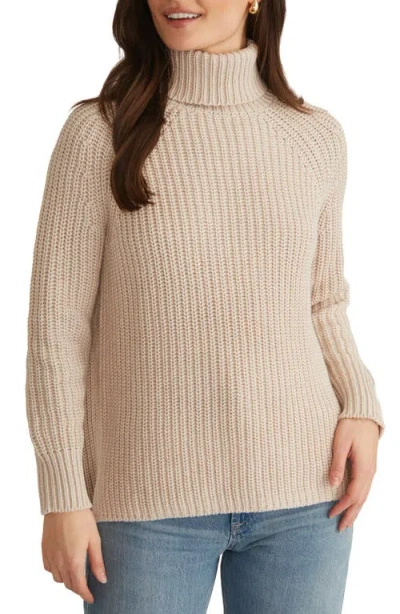 525 Stella Cotton Turtleneck Sweater In Wheat