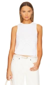 525 Thick Thin Vest In White