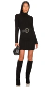 525 Turtleneck Midi Dress In Black