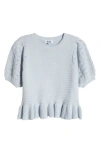 525 Whitney Mix Stitch Sweater In Arctic Ice
