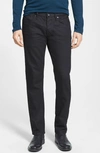 John Varvatos Star Usa Bowery Slim Straight Fit Jeans In Jet Black