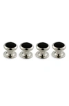 David Donahue Onyx Stud Set In Silver/ Onyx