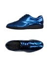 Hogan Lace-up Shoes In Bright Blue