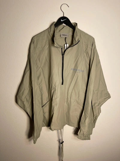 Pre-owned Fear Of God Ds  Essential Pistachio Track Jacket In Green