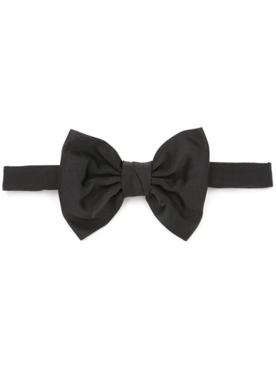 Dsquared2 Silk Bow Tie, Black In Black