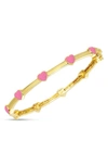 Lily Nily Kids' Heart Station Bangle In Pink