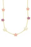 Lily Nily Kids' Floral Station Necklace In Multi