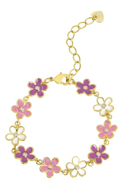 Lily Nily Kids' Floral Link Bracelet In Multi