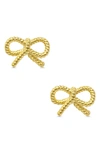 Lily Nily Kids' Bow Twist Stud Earrings In Gold