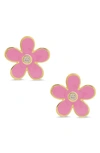 Lily Nily Kids' Floral Stud Earrings In Pink