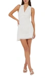 french connection zhara lace dress French Connection Zhara Lace Panel Sheath Dress In Summer White