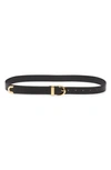 Khaite Bambi Lambskin Leather Belt In 200 Black