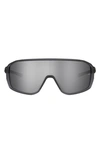 Under Armour Game Day 99mm Shield Sport Sunglasses In Crystal Grey / Silver Oleophob