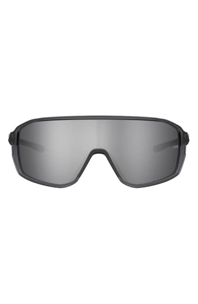 Under Armour Game Day 99mm Shield Sport Sunglasses In Crystal Grey / Silver Oleophob