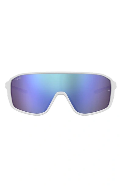Under Armour Game Day 99mm Shield Sport Sunglasses In White Blue / Blue ml Ol