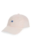 Acne Studios Cunov Face-patch Cotton Baseball Cap In Pastel Pink