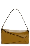 Loewe Puzzle Leather Hobo Bag In Beige