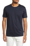 Hugo Boss Tessler Slim Fit Solid T-shirt In Navy