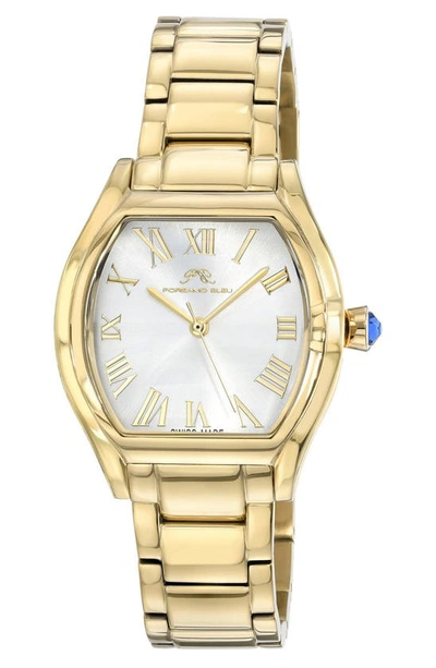 Porsamo Bleu Celine Stainless Steel Bracelet Watch, 33.5mm In Gold