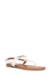 New York And Company Angelica Thong Sandal In White