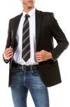Zegarie Solid Two Button Notch Lapel Suit Separate Jacket In Black