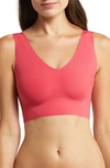 True & Co. True Body V-neck Bralette In Raspberry