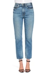 Noend Claude High Waist Ankle Straight Leg Jeans In Aurora
