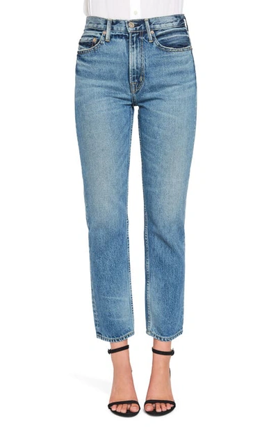 Noend Claude High Waist Ankle Straight Leg Jeans In Aurora