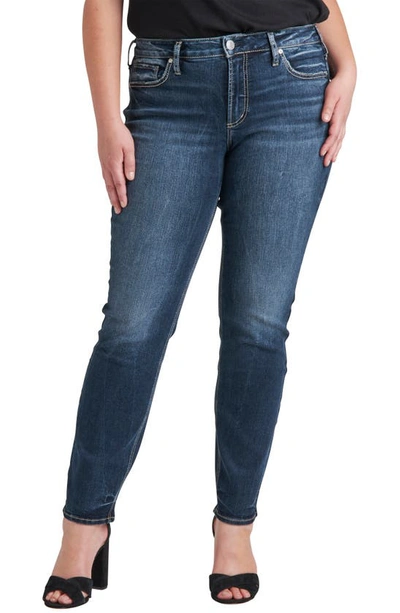 Silver Jeans Co. Suki Straight Leg Jeans In Blue
