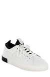 Strauss And Ramm Leather Sneaker In White Tumble