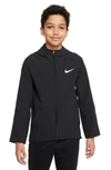 Nike Dri-fit Big Kids' (boys') Woven Training Jacket In Black