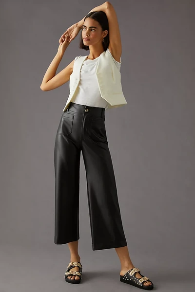 Maeve The Colette Faux Leather Pants In Black
