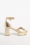 Bernardo Raleigh Heels In Gold