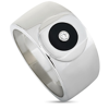 Charriol Silver 0.04 Ct. Tw. Diamond & Onyx Ring In Multi-color